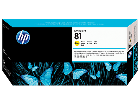 C4953A - HP Yellow Printhead/Cleaner NO 81 YELLOW DYE PRINTHEAD/PH DESIGNJET 5000 5500 Inkjet - CoolGraphicStuff.com