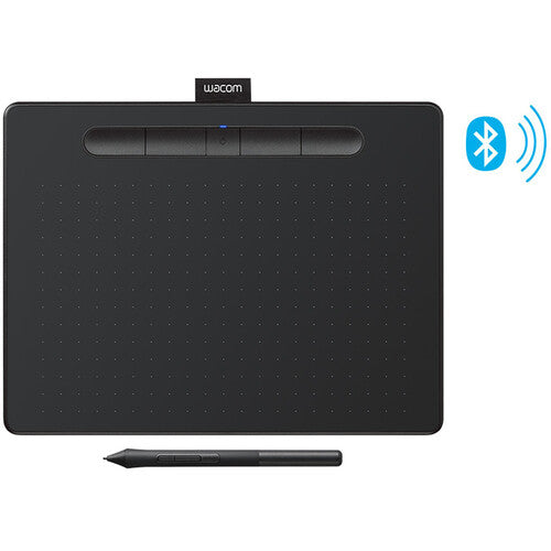 Wacom Intuos Bluetooth Creative Pen Tablet (Medium, Black) - CTL6100WLK0