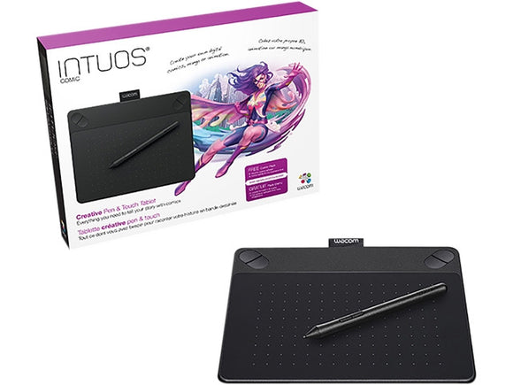 Wacom Intuos Comic Creative Pen & Touch Tablet Small (Black