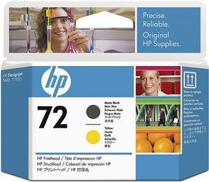 C9384a HP 72 Matte Black and Yellow Printhead - C9384A – CoolGraphicStuff.com