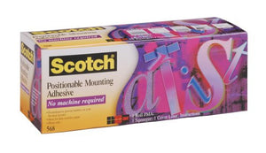 3M(TM) Positionable Mounting Adhesive 568, 24 Inches x 50 Feet - CoolGraphicStuff.com