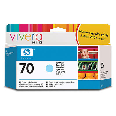 HP 70 Light Cyan Ink Cartridge - C9390A - CoolGraphicStuff.com