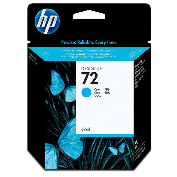 HP 72 C9398A Cyan Ink Cartridge - CoolGraphicStuff.com