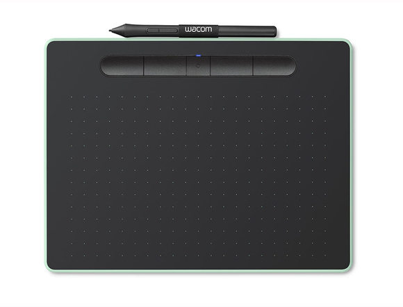 Wacom Intuos Bluetooth Creative Pen Tablet (Medium, Pistachio Green) - CTL6100WLE0