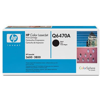 Q6470A - HP Black Toner cartridge for the Color LaserJet 3800N CP3505 - CoolGraphicStuff.com
