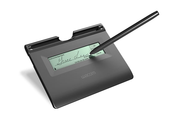 Wacom STU-300B  3.9” x 1.0” Monochrome LCD Signature Pad LCD Signature Pad, STU300B - CoolGraphicStuff.com