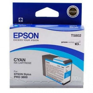 T580200 - Epson Stylus Pro 3800 - 80ml Cyan UltraChrome K3 Ink Cartridge - CoolGraphicStuff.com