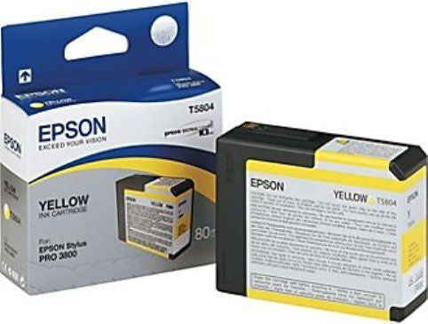 T580400 - Epson Stylus Pro 3800 - 80ml Yellow UltraChrome K3 Ink Cartridge - CoolGraphicStuff.com