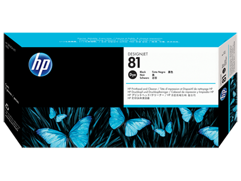 C4950A - HP 81 Black Dye Printhead Cartridge/Cleaner for DESIGNJET 5000, 5500 - CoolGraphicStuff.com