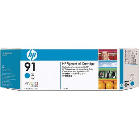 C9467A - HP 91 775-ml Pigment Cyan Ink Cartridge for the HP Designjet Z6100 Printer, HP Designjet Z6100PS Printer - CoolGraphicStuff.com