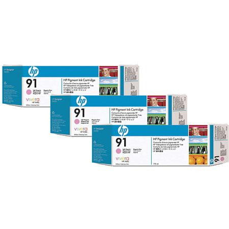 HP 91 Light Magenta 3-pack - C9487A - 3 x C9471A - CoolGraphicStuff.com