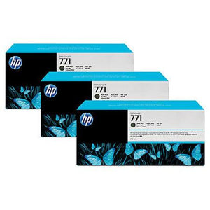 HP 771 Matte Black Ink Cartridge 3-pack - CR250A - CoolGraphicStuff.com