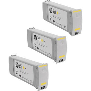 HP 771 Yellow Ink Cartridge 3-pack - CR253A - CoolGraphicStuff.com