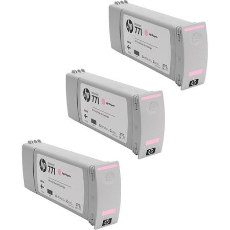 HP 771 Light Magenta Ink Cartridge 3-pack - CR254A - CoolGraphicStuff.com