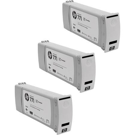 HP 771 Photo Black Ink Cartridge 3-pack - CR256A - CoolGraphicStuff.com