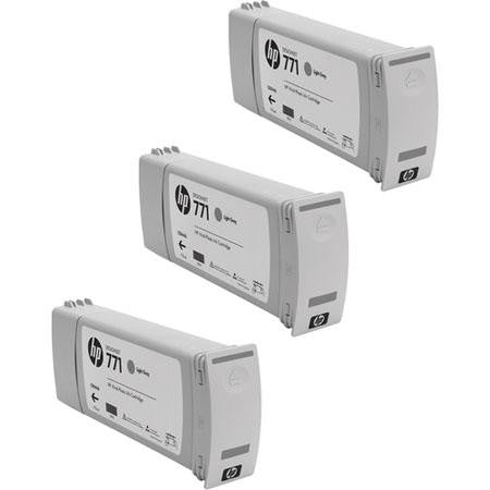 HP 771 Light Gray Ink Cartridge 3-pack - CR257A - CoolGraphicStuff.com